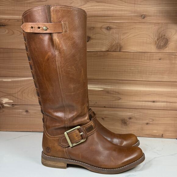 Timberland Womens Earthkeepers Savin Hill Tall Riding Boots 8548R Brown Sz 7.5 - Picture 12 of 16